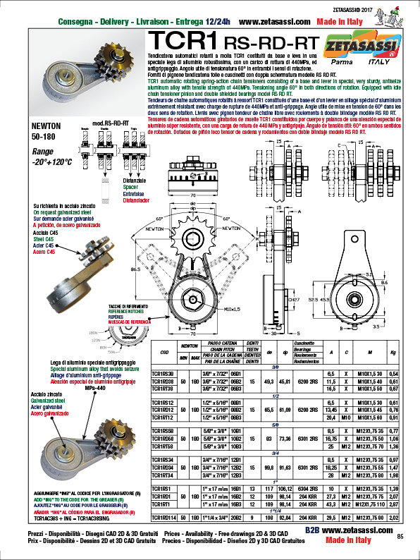 TENSOR DE CADENA ROTATIVO